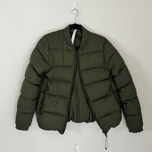Hunter Green Puffer Jacket - Lululemon - 8
